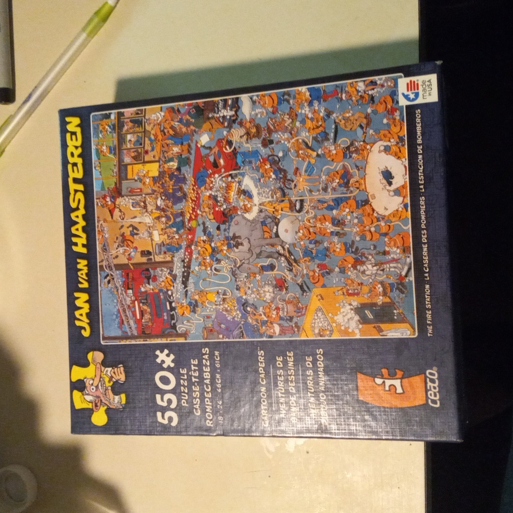 Jan van Haasteren 550 peices Firehouse Cartoon Capers Puzzle